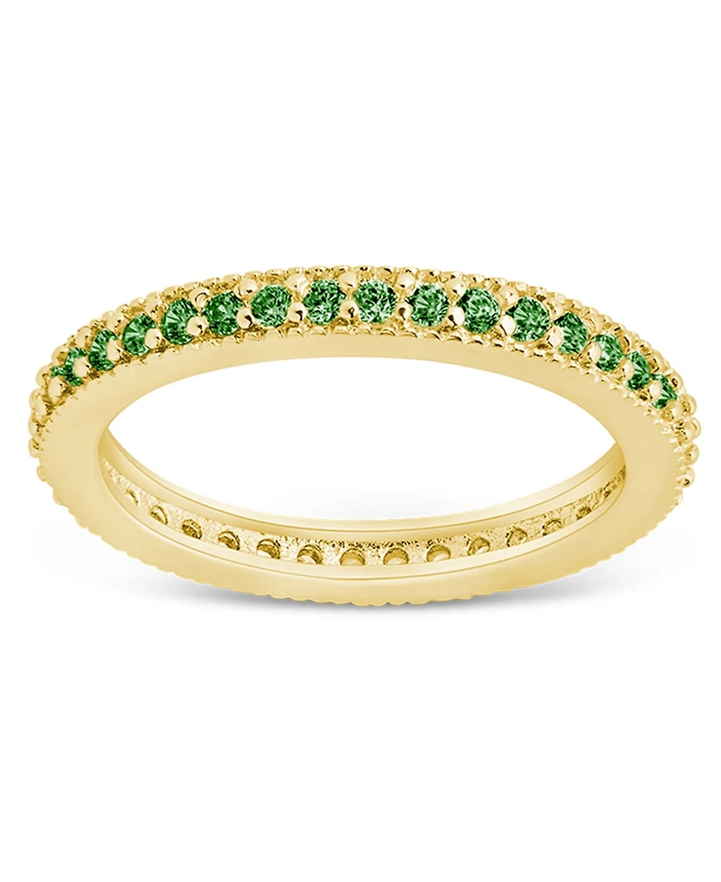 Sterling Forever 2.5mm Thin Cubic Zirconia Band Ring