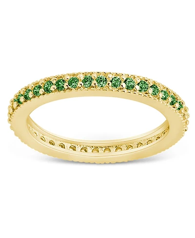 Sterling Forever 2.5mm Thin Cubic Zirconia Band Ring
