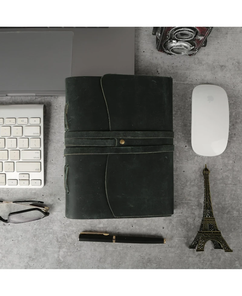 Gnuadz Leather Journal Vintage Notebook Unlined Blank Paper Travel Diary Sketchbook