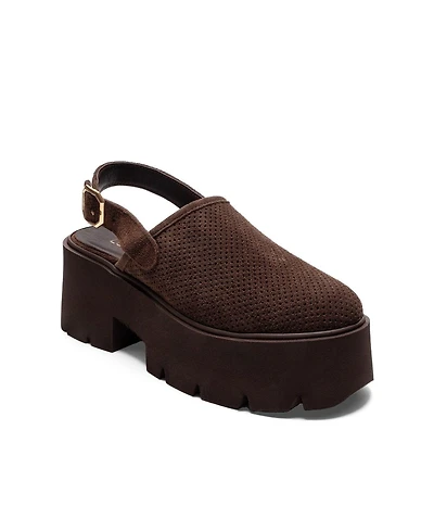 Forever & Always Shoes Women's Caldris Leather Platform Sandal
