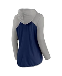 Fanatics Women's Navy/Gray New York Yankees Script Sleeve Full-Zip Hoodie