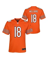 Nike Big Boys and Girls Caleb Williams Orange Chicago Bears Game Jersey