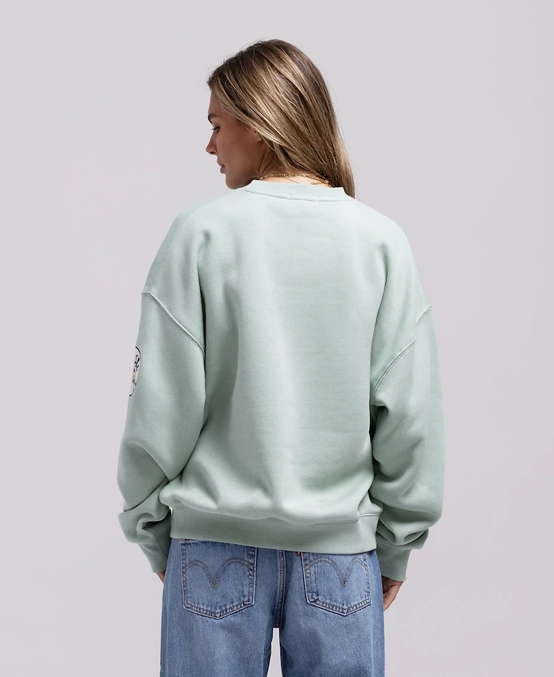 Mitchell Ness Women's Green New York Yankees Yacht Rock Sweatshirt