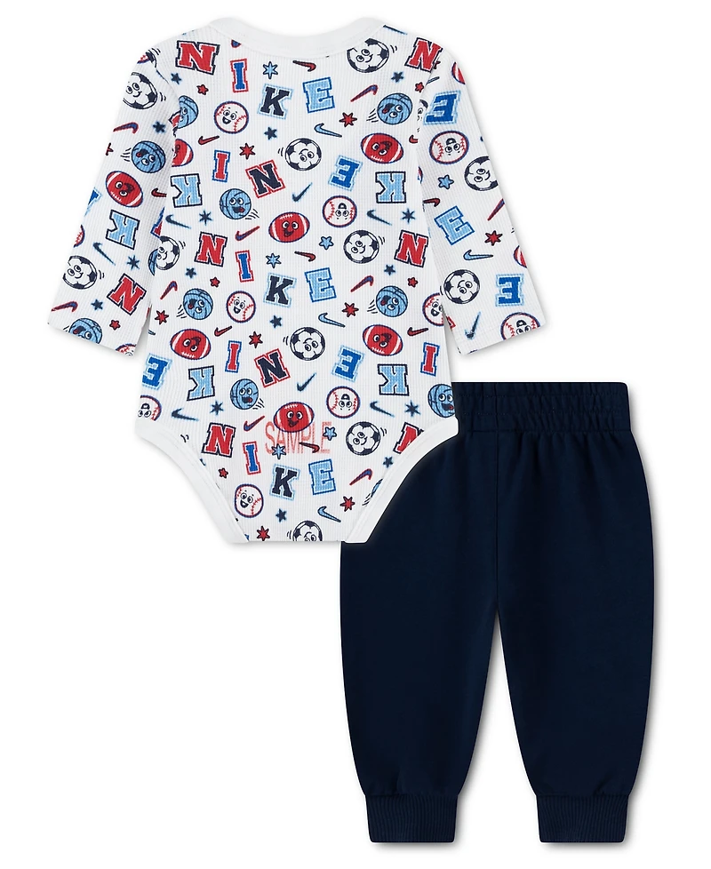 Nike Baby Boys' Allover Print Bodysuit and Pants