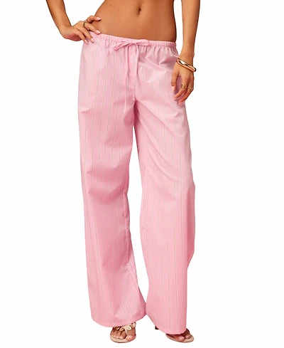 Edikted Women's Barbie Icon Striped Pants