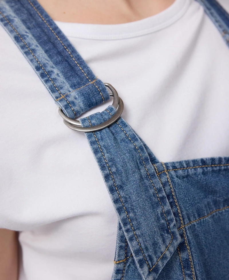 Ingrid + Isabel Maternity Soft Denim Overall Jumpsuits