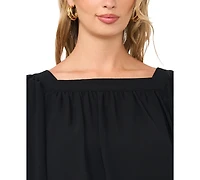 Vince Camuto Women's Square Neck Bubble Blouse