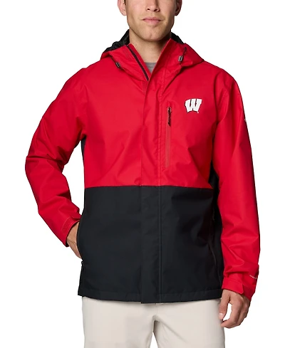 Columbia Men's Red Wisconsin Badgers Field Bound Omni-Tech Full-Zip Jacket