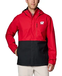 Columbia Men's Red Wisconsin Badgers Field Bound Omni-Tech Full-Zip Jacket