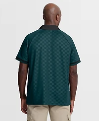 Fanatics Men's Midnight Green/Black Philadelphia Eagles Homerun Raglan V-Neck Polo Shirt