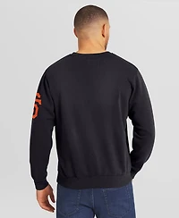 Darius Rucker Collection by Fanatics Men's Black San Francisco Giants Washed Crew Neck Pullover Sweatshirt