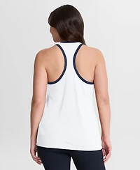 Nike Women's White New York Yankees Tri-Blend Dri-fit Racerback Tank Top