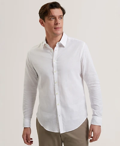 Ted Baker Men's Prynn Long-Sleeve Solid Shirt
