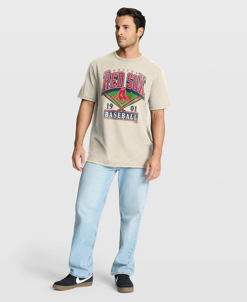 Fanatics Men's Tan Boston Red Sox Stadium Slub T-Shirt
