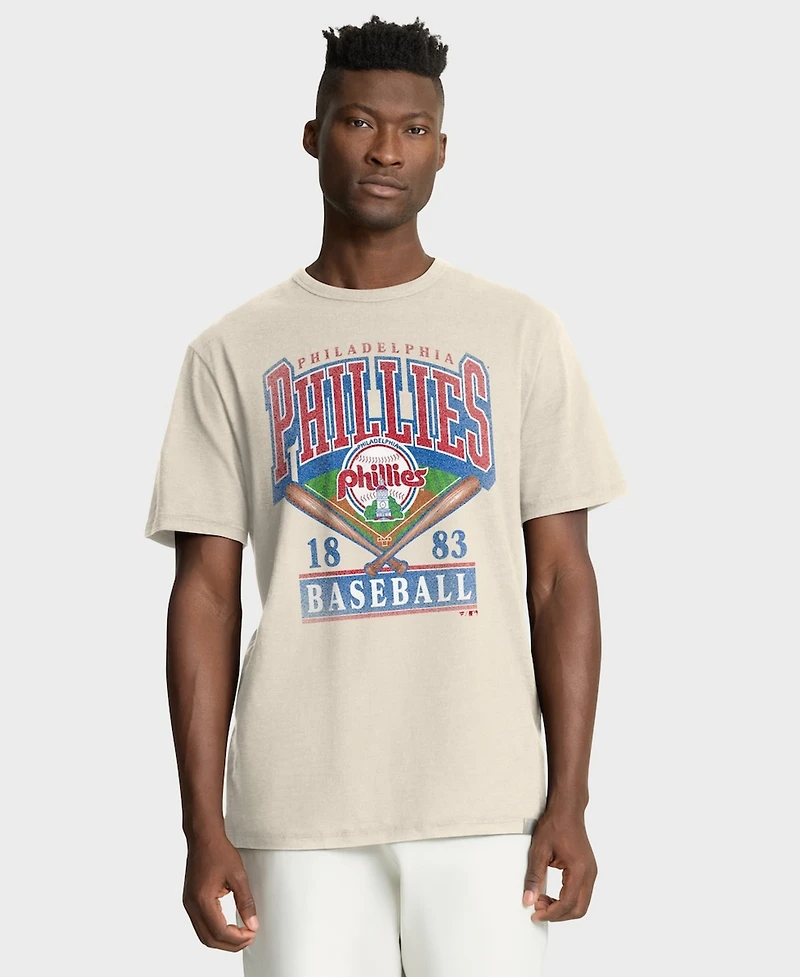 Fanatics Men's Tan Philadelphia Phillies Stadium Slub T-Shirt