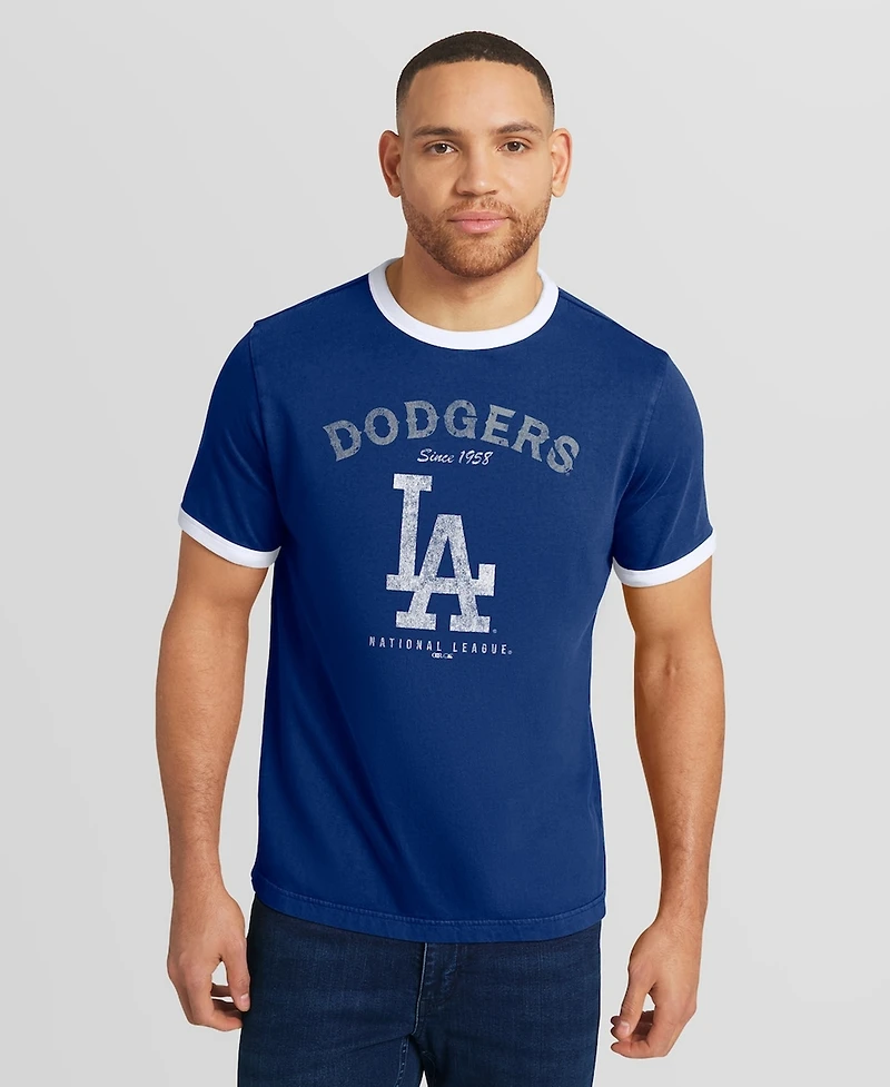 Darius Rucker Collection by Fanatics Men's Royal Los Angeles Dodgers Washed Ringer T-Shirt