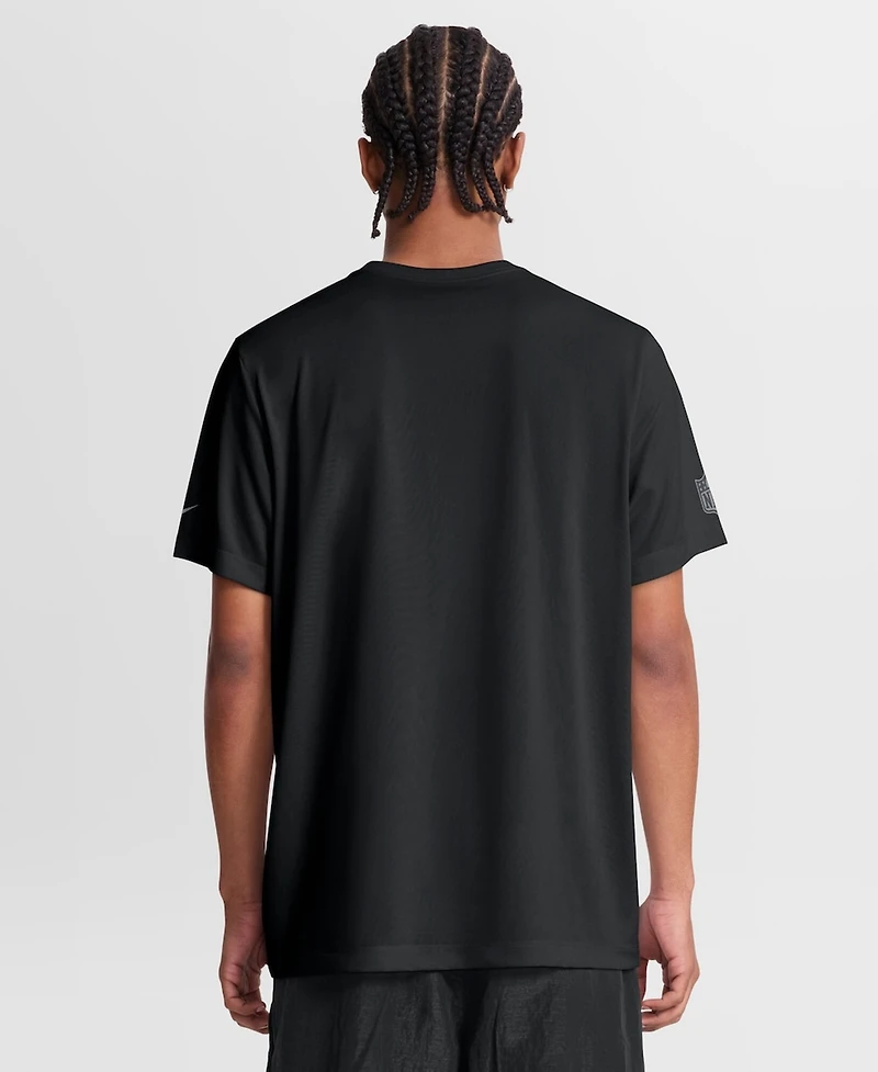 Nike Men's Black Detroit Lions Sideline Lead The Charge Legend Dri-fit T-Shirt