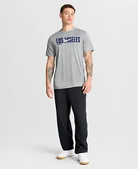 Nike Men's Heather Gray Los Angeles Dodgers Swoosh Legend Dri-fit T-Shirt