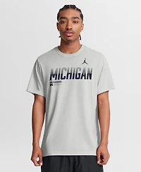 Jordan Men's Gray Michigan Wolverines Sideline Legend Dri-fit T-Shirt