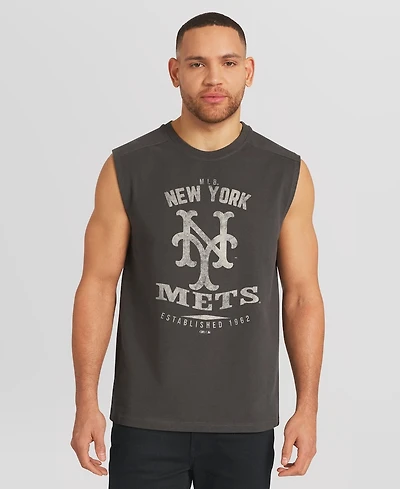 Darius Rucker Collection by Fanatics Men's Charcoal New York Mets Muscle Tank Top