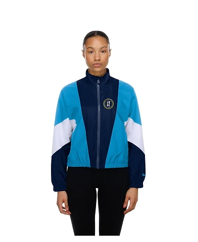 New Era Women's Navy/Light Blue Philadelphia Phillies Leisure City Connect Full-Zip Windbreaker Jacket