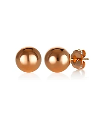 Gold Ball Stud Earrings (8mm) 14k Yellow, White or Rose