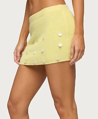 Edikted Women's Lylah Charm Knit Mini Skirt