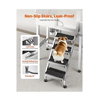 Ruie 34 inch Stainless Steel Dog Washing Station for Small to Medium Breeds