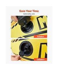 Hikeen Booster Ball Towable Tube Rope Performance Ball Thickened Pvc Inflatable Booster Balls for Boating and Water Sports