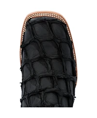 Durango Men's Premium Exotics Matte Black Pirarucu Western Boot
