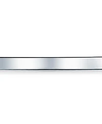Bling Jewelry Modern Shinny Stackable Square Bangle Bracelet Soid .925 Sterling Silver