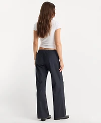 Good American Women's Low-Rise Wide-Leg Trousers
