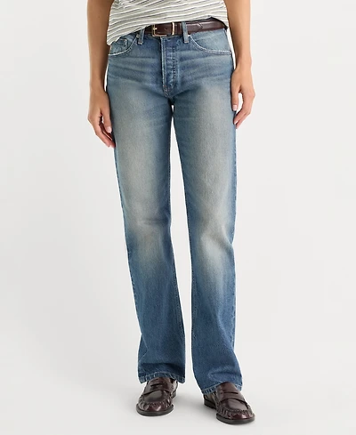 Good American Women's Vintage Straight Mid-Rise Jeans
