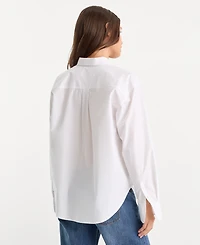 Good American Women's Poplin Oversized Classic Shirt