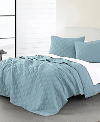 Anne Klein Diamond Cotton 2-Piece Quilt Set, Twin