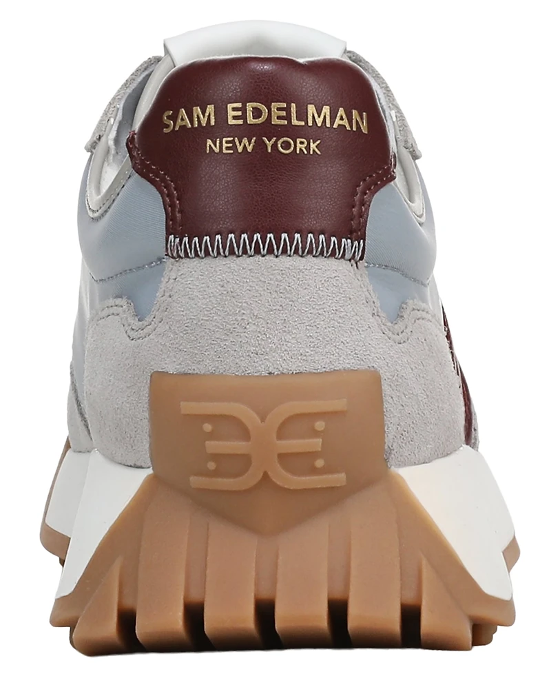 Sam Edelman Women's Langley Emblem Lace-Up Trainer Sneakers