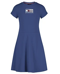 Tommy Hilfiger Girls' 7-16 Short-Sleeve Dress