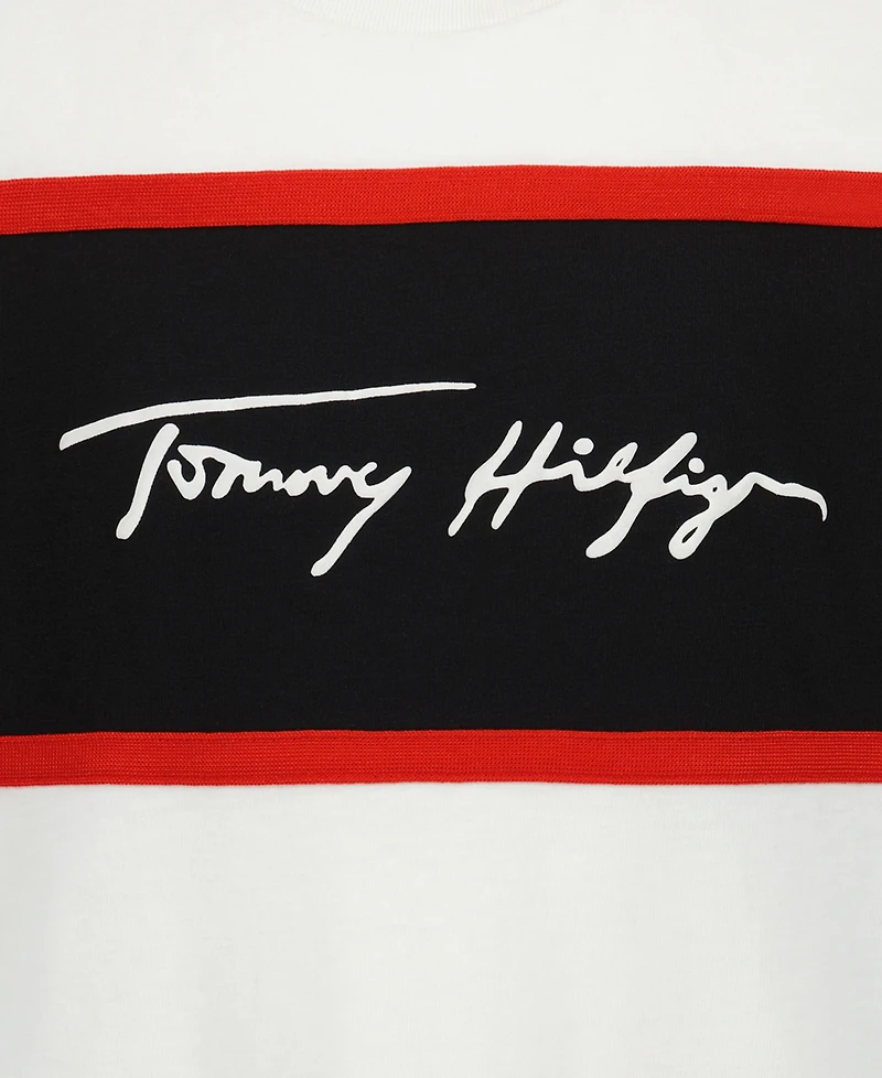 Tommy Hilfiger Boys' 8-20 Color-Block Logo Graphic Short-Sleeve T-Shirt