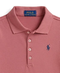 Polo Ralph Lauren Girls' 2T-6X Pleated Stretch Mesh Polo Dress