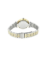 Porsamo Bleu Women's Emma Stainless Steel Two Tone with Silver Sunray Dial Watch 1141DEMS