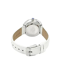 Porsamo Bleu Women's Monroe Genuine Leather Silver Tone and Watch 1491BMOL