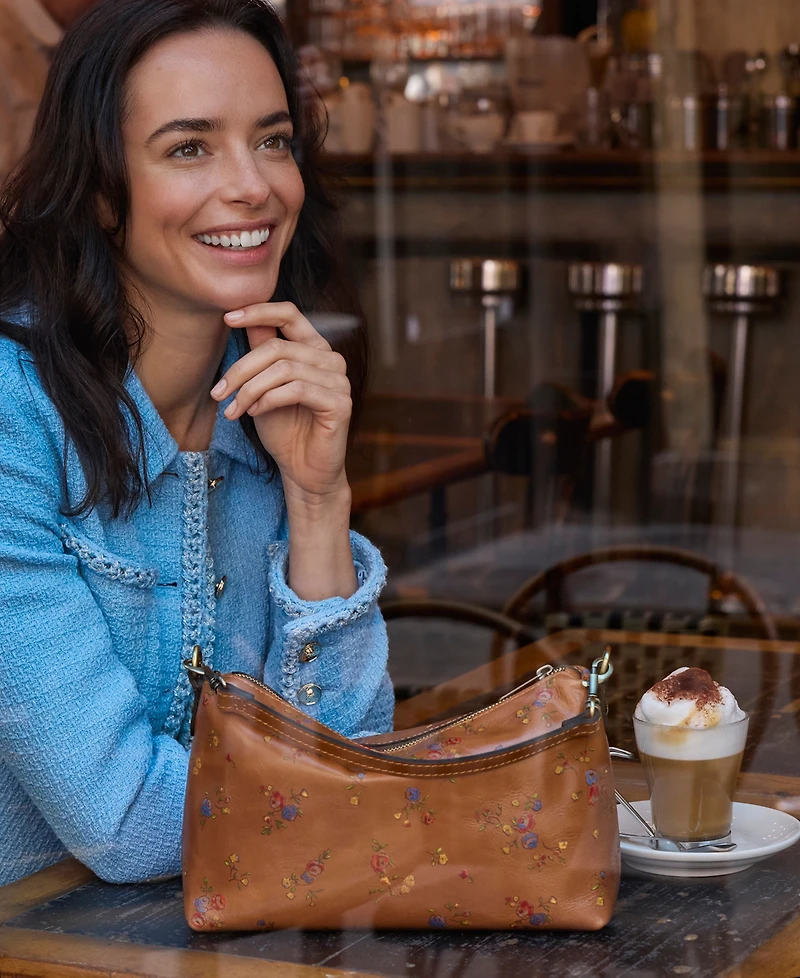 Patricia Nash Kolena Medium Glazed Leather Crossbody Bag
