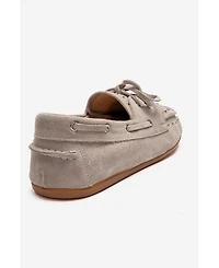 Forever & Always Shoes Women's Cuesta Leather Lace Up Loafer