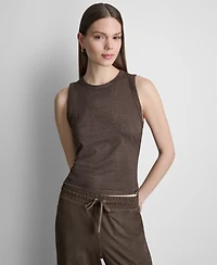 Dkny Sport Women's Spacedye Crewneck Tank Top