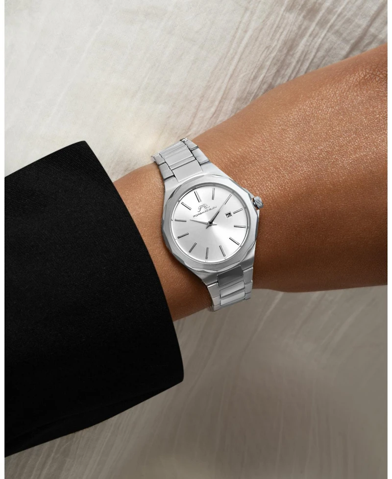 Victoria Stainless Steel Silver Tone Women's Watch 1241AVIS