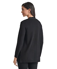 Jones New York Women's Relaxed V-Neck Open Cardigan