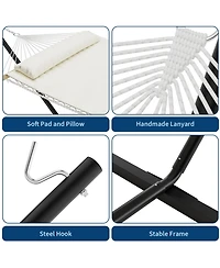 gaomon 450 Lbs Capacity, 2 Person Outdoor Hammock for Patio, Backyard, Garden, Beach