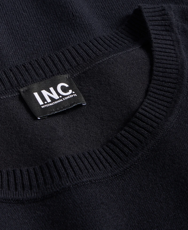 I.n.c. International Concepts Petite Fitted Long-Sleeve Crewneck Sweater, Macy's Exclusive