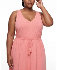 Torrid Plus Belle Isle Cinched-Waist Maxi Sundress