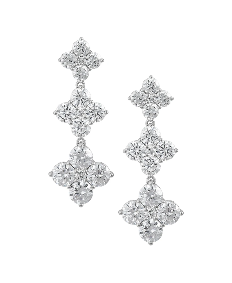 Arabella White Cubic Zirconia Drop Earrings (30 ct. t.w.) in Sterling Silver